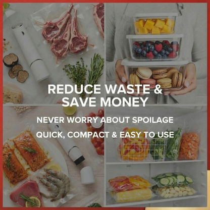 PureVacCordless™  Vacuum Sealer & Food Storage Bundle